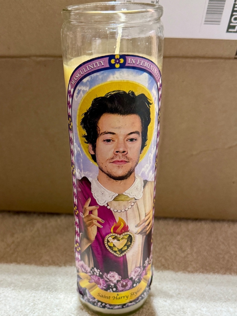 Harry Styles Novelty Candle, new!